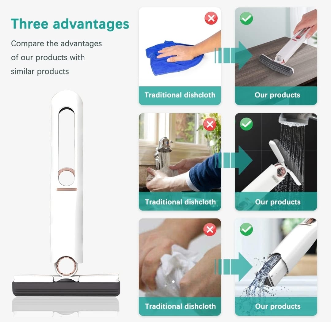 Miniatura 2 de Mini Fregona Limpiador De Escritorio